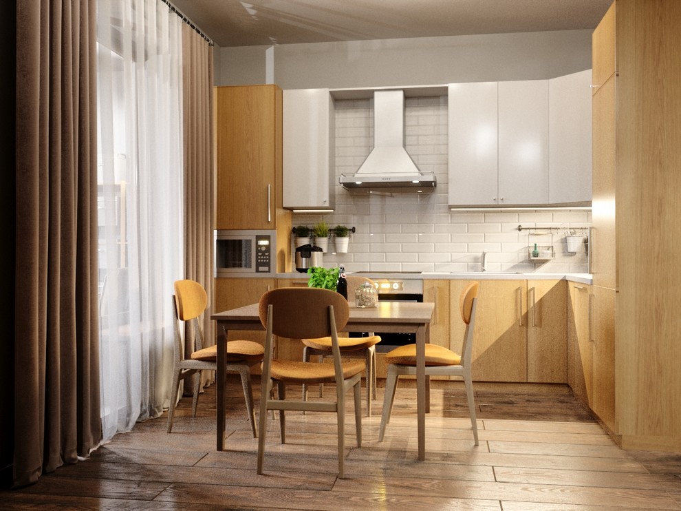 Квартира в стиле LOFT розовый кирпич