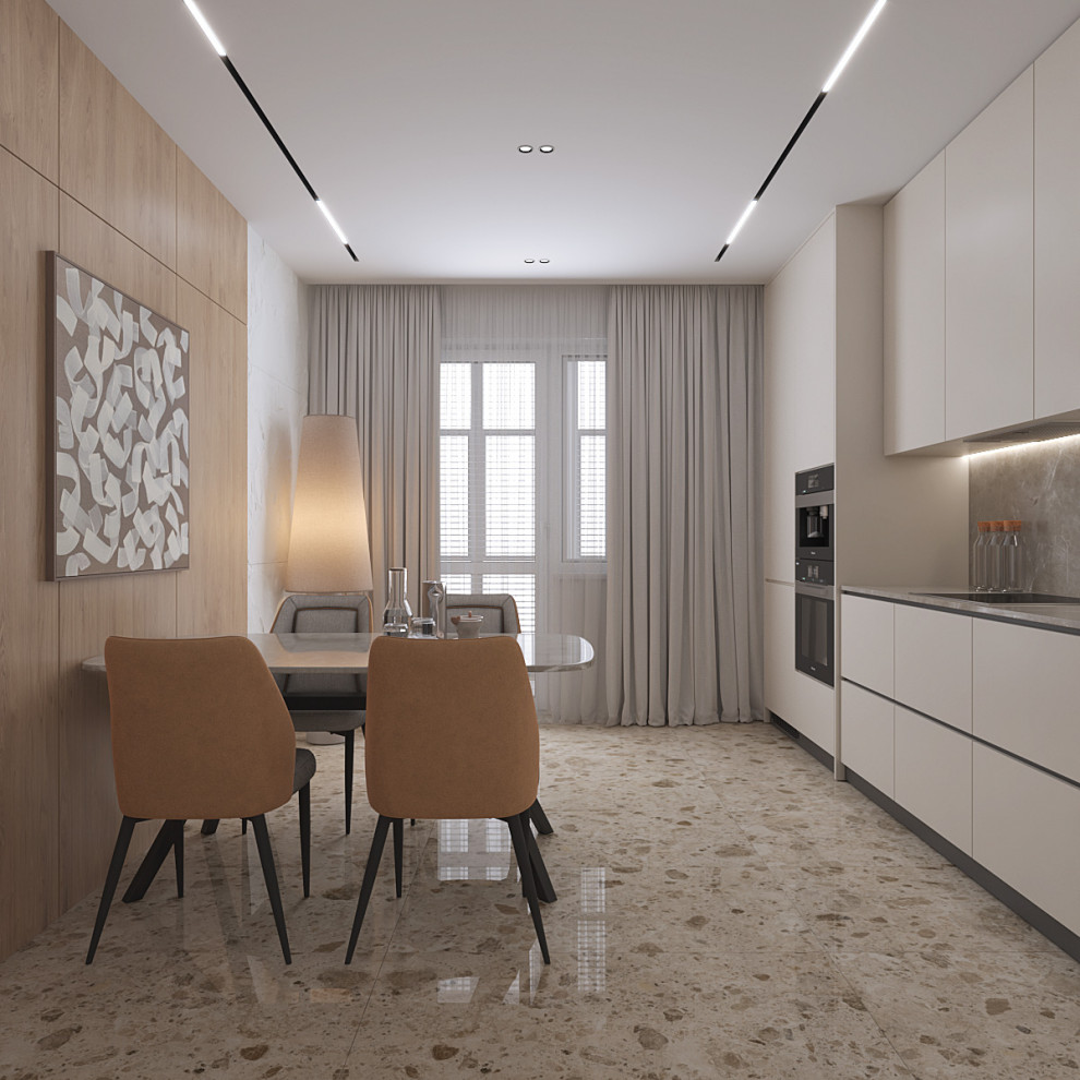 Геометрия комфорта. Квартира в современном стиле: 3-комнатная квартира 86 м2