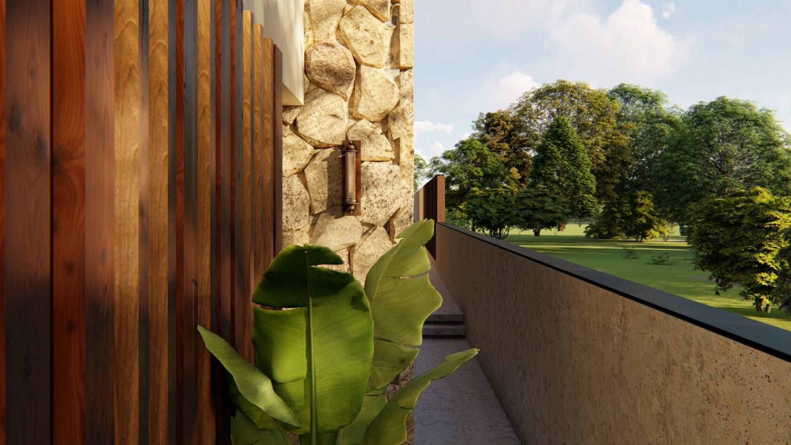 Узкий дом на узком участке