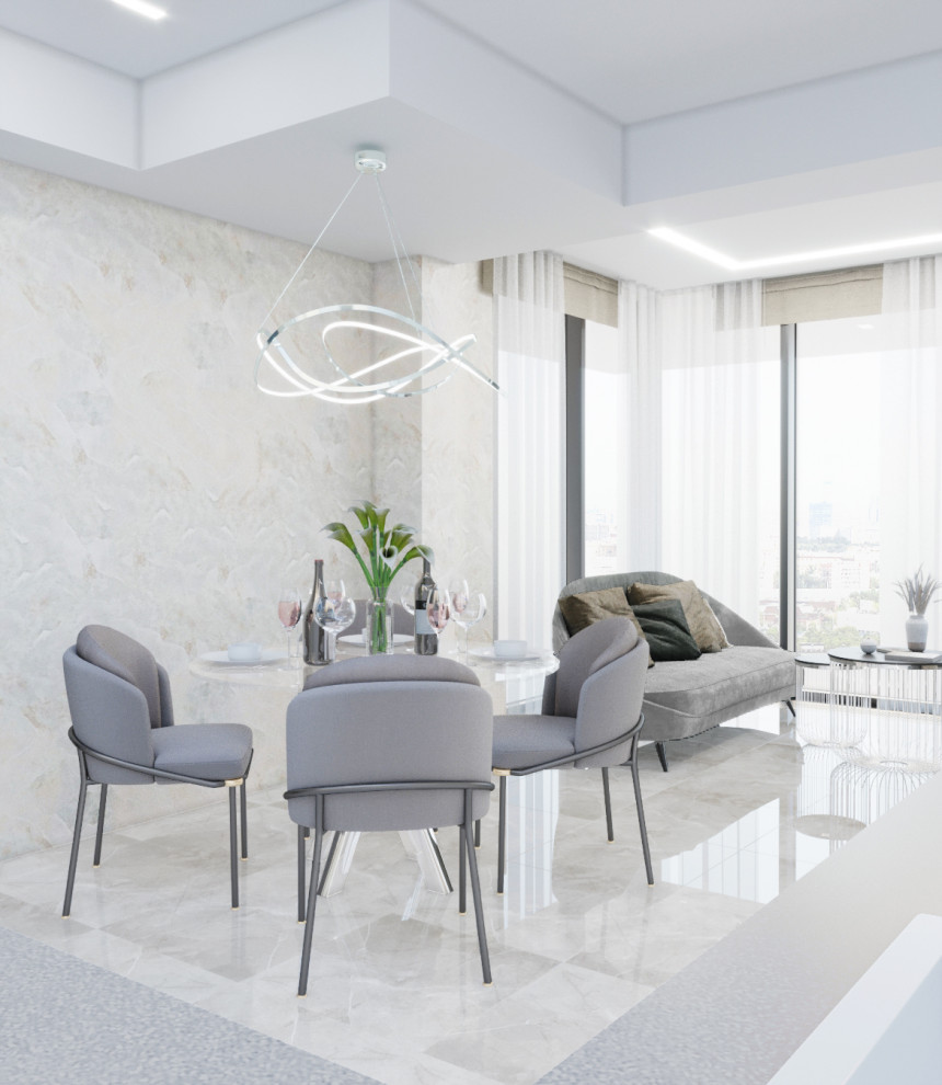 Проект 2-х комнатной квартиры в Апартаментах Лахта Плаза