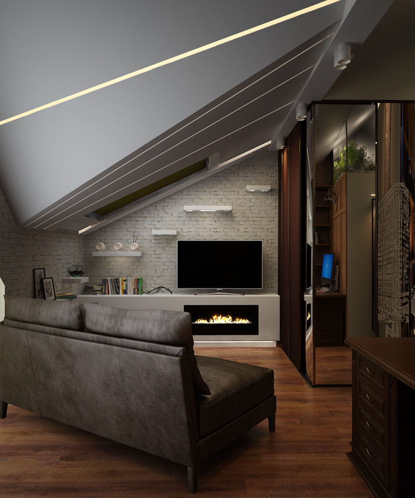 Обложка проекта: Мансарда небольшого котеджа