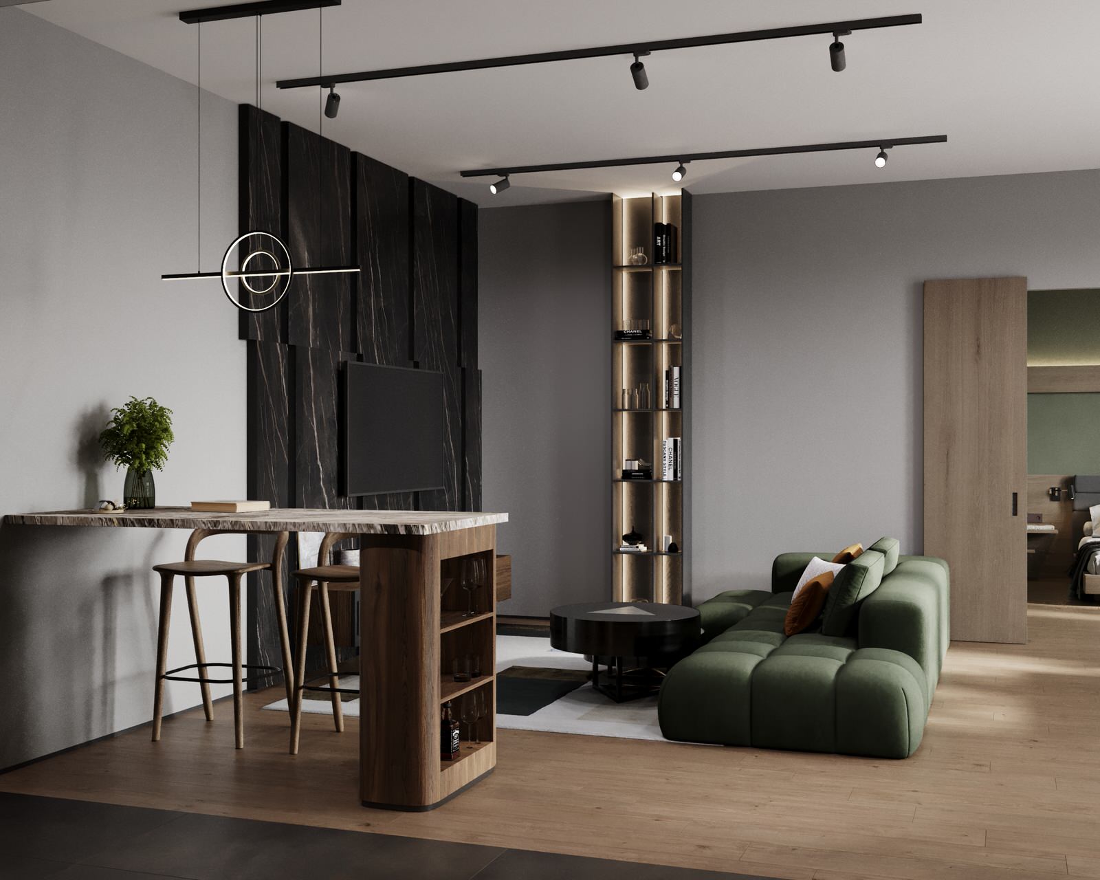 Стильная квартира для холостяка