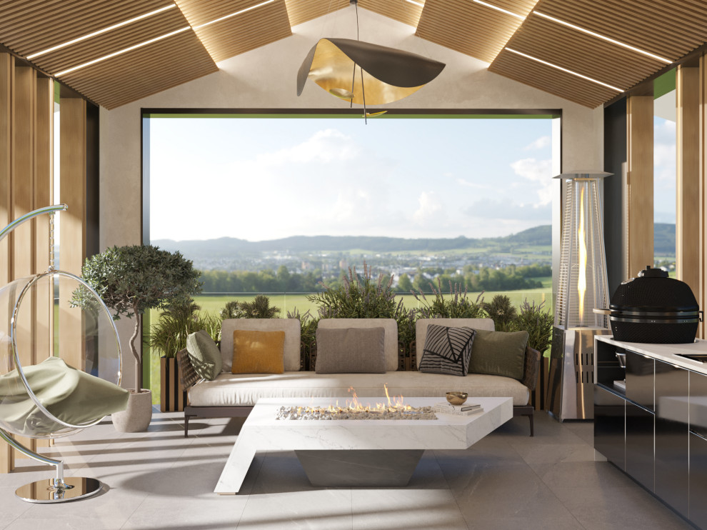 Обложка проекта: Летняя веранда в загородном доме