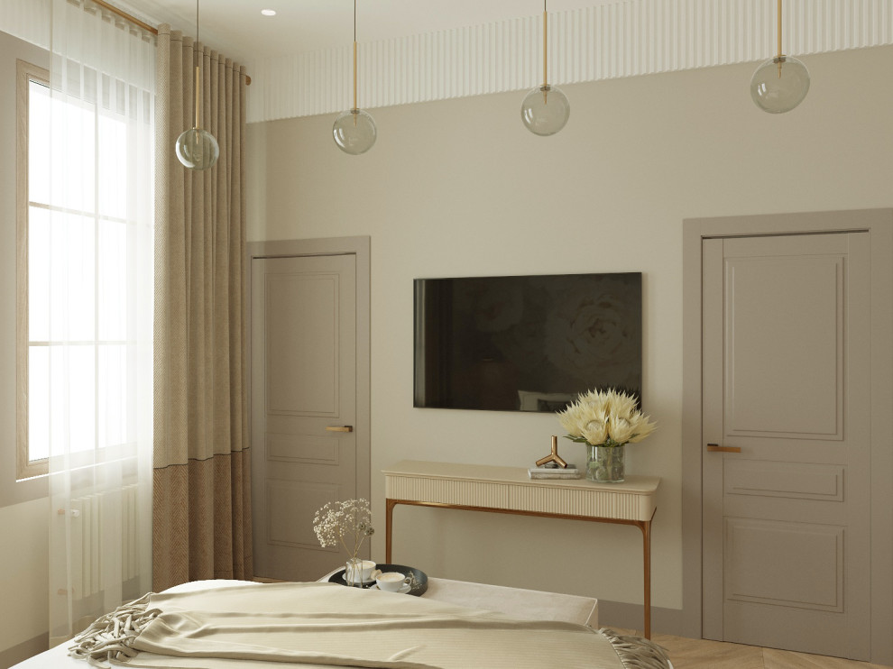 Спальня в загородном доме. Завидово. 250 м.кв.