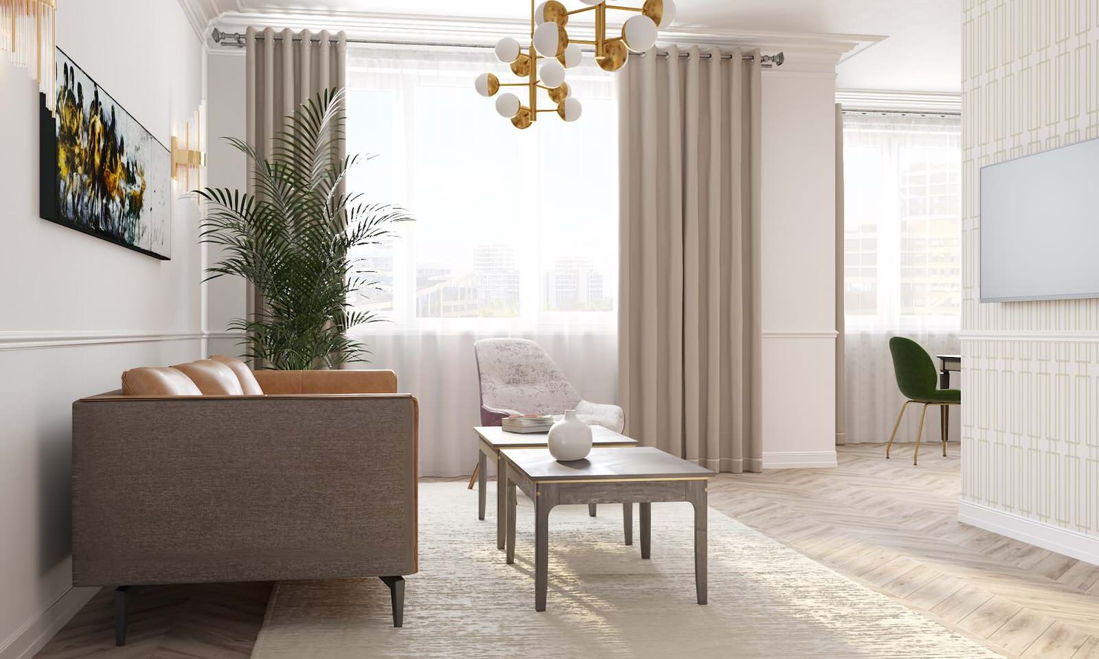 Квартира 108 кв.м. на Лобочевского, Москва