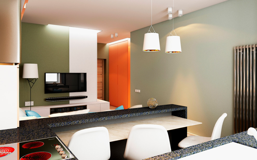 СТИЛЬНЫЙ МИНИМАЛИЗМ (гостиная, кухня-столовая)