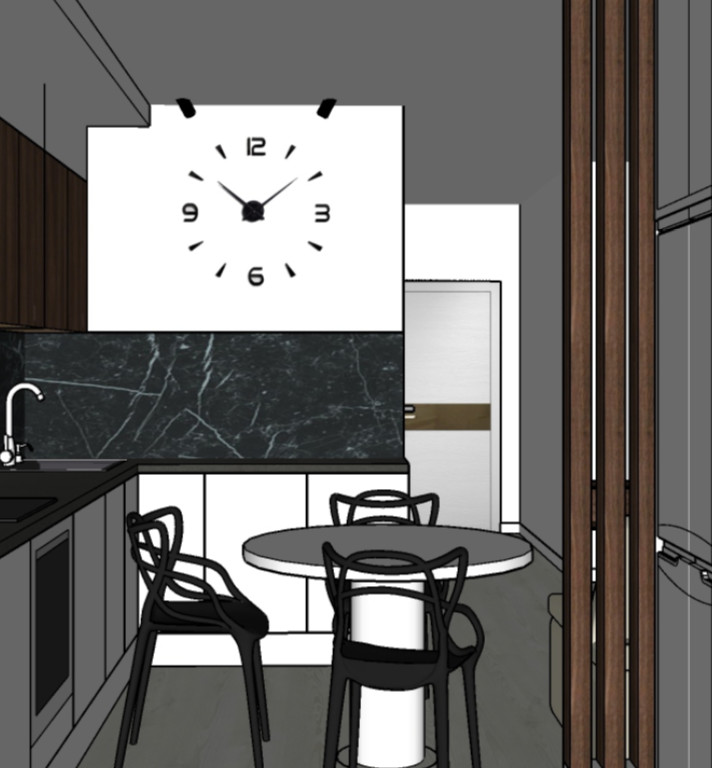 Эскизный проект двухкомнатной квартиры