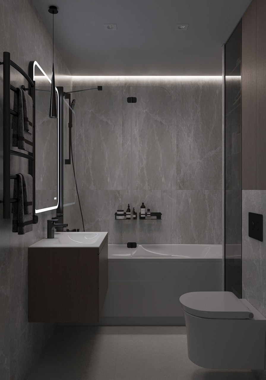 Однокомнатная квартира в стиле минимализм