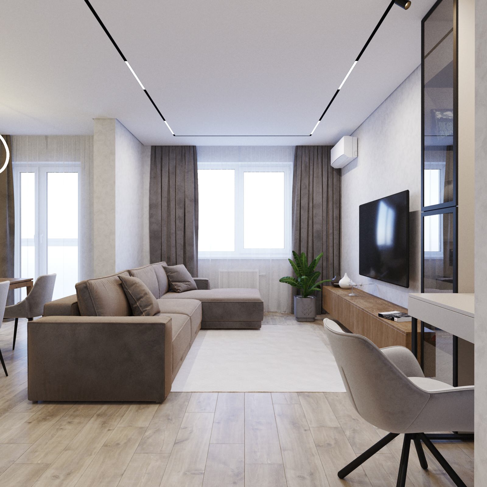 Дизайн 3-к квартиры по ул. Поляничко