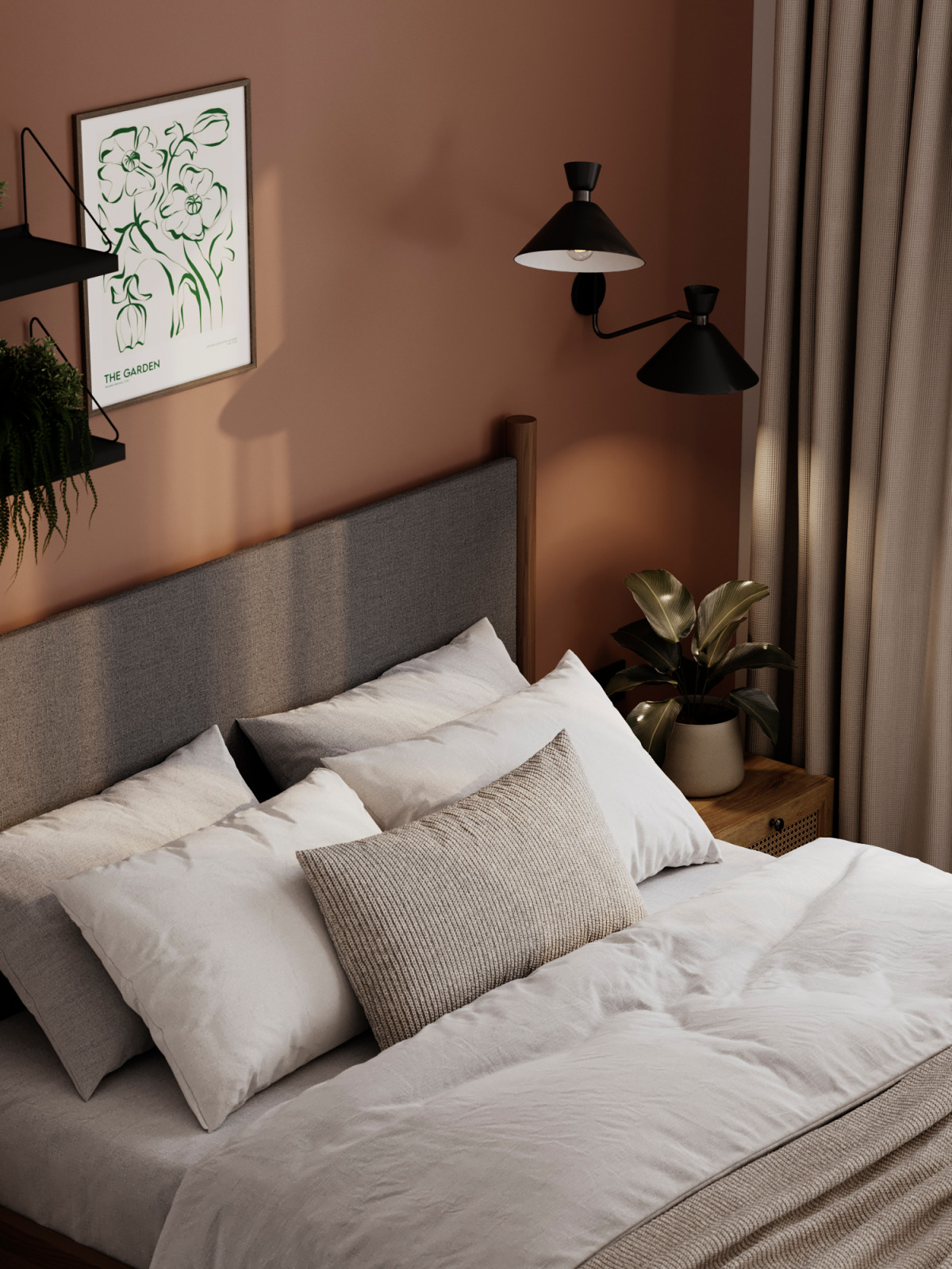 Светлый интерьер с цветовыми акцентами в ЖК Level Стрешнево