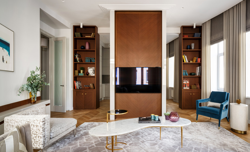 интерьер квартиры на Спиридоновкеw