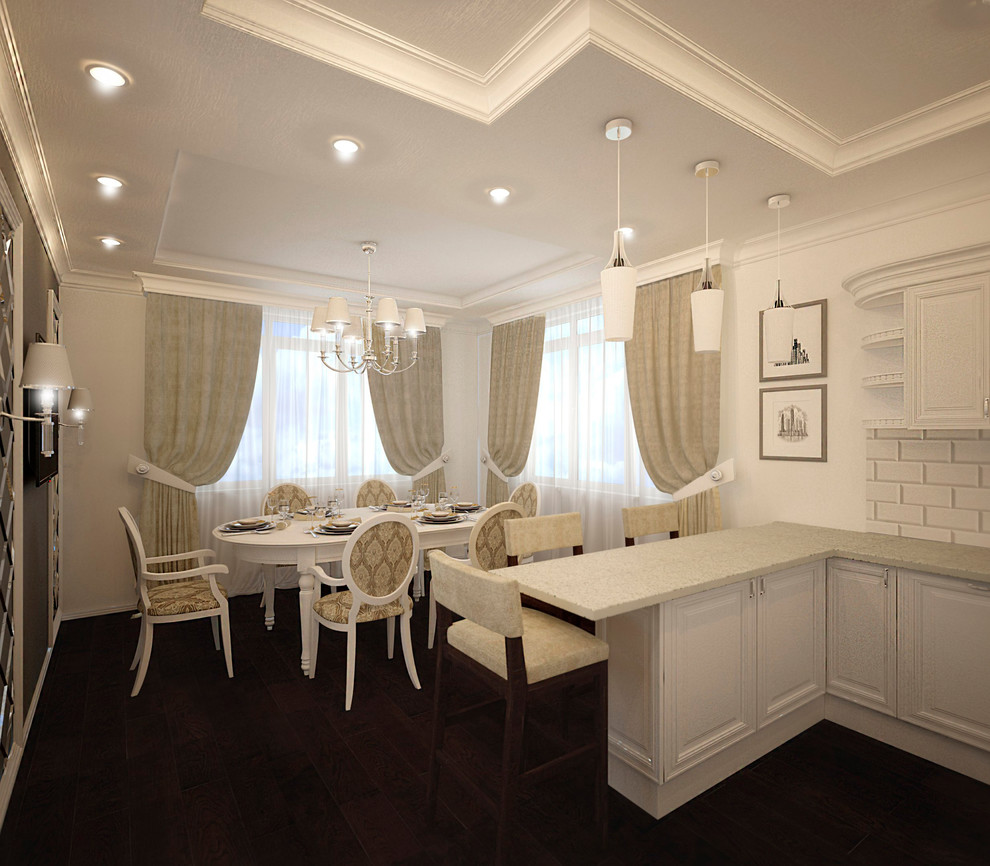 Дизайн-проект интерьера кухни-столовой