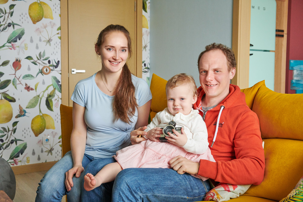 В гостях: Яркий ремонт на базе отделки «от застройщика»