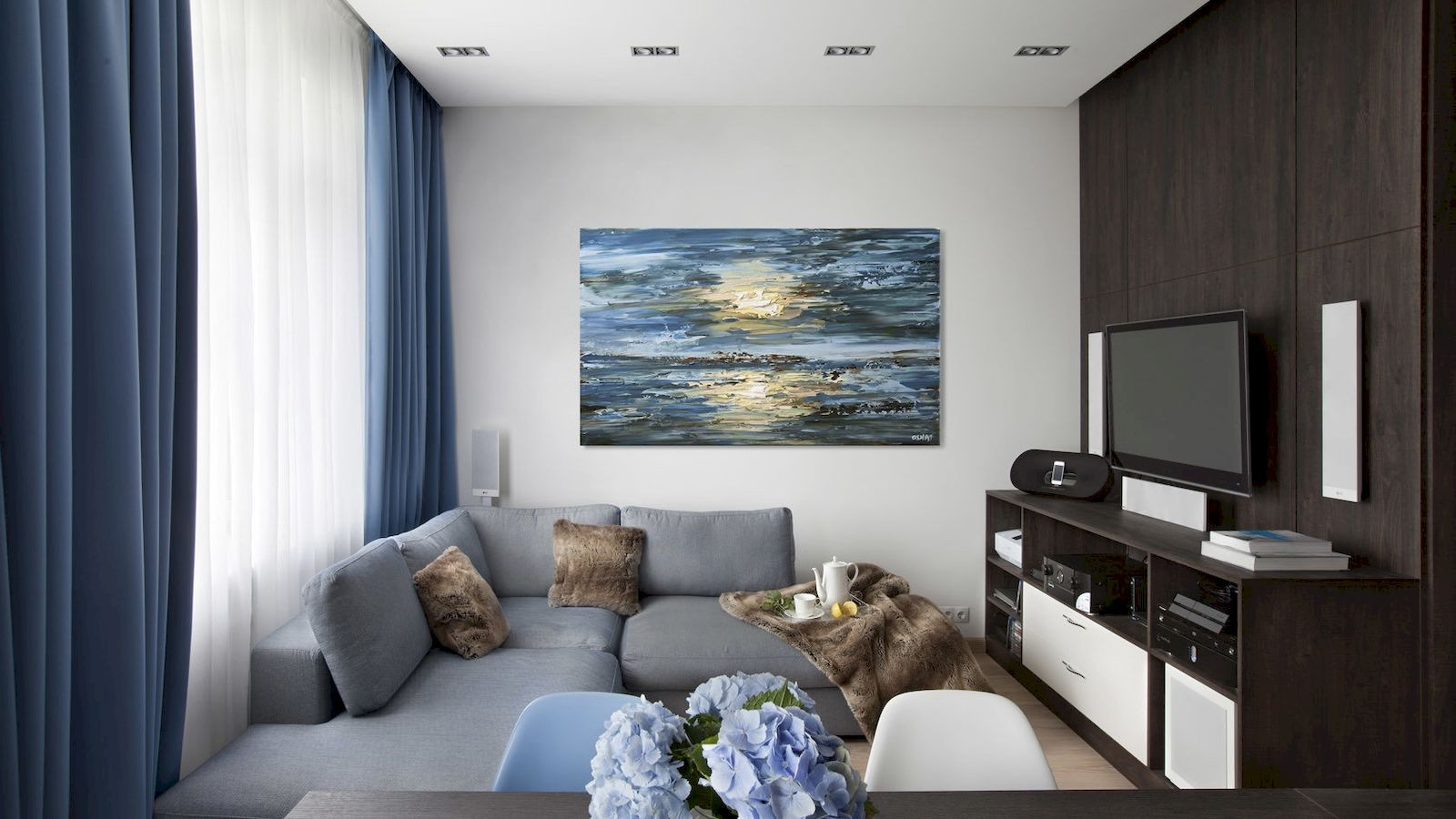 Функциональный ремонт двухкомнатной квартиры в современном стиле