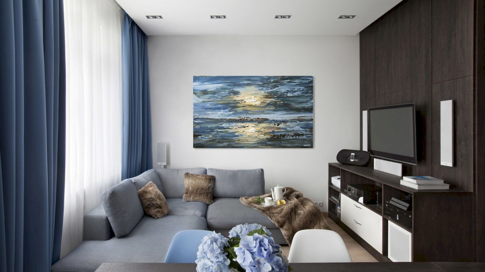 Функциональный ремонт двухкомнатной квартиры в современном стиле