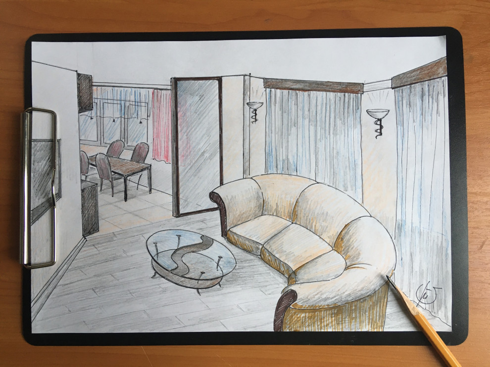 квартира в авторском стиле с Деревом и Венерой