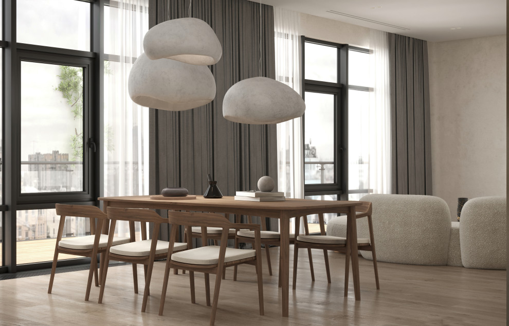 Визуализация кухни-гостиной