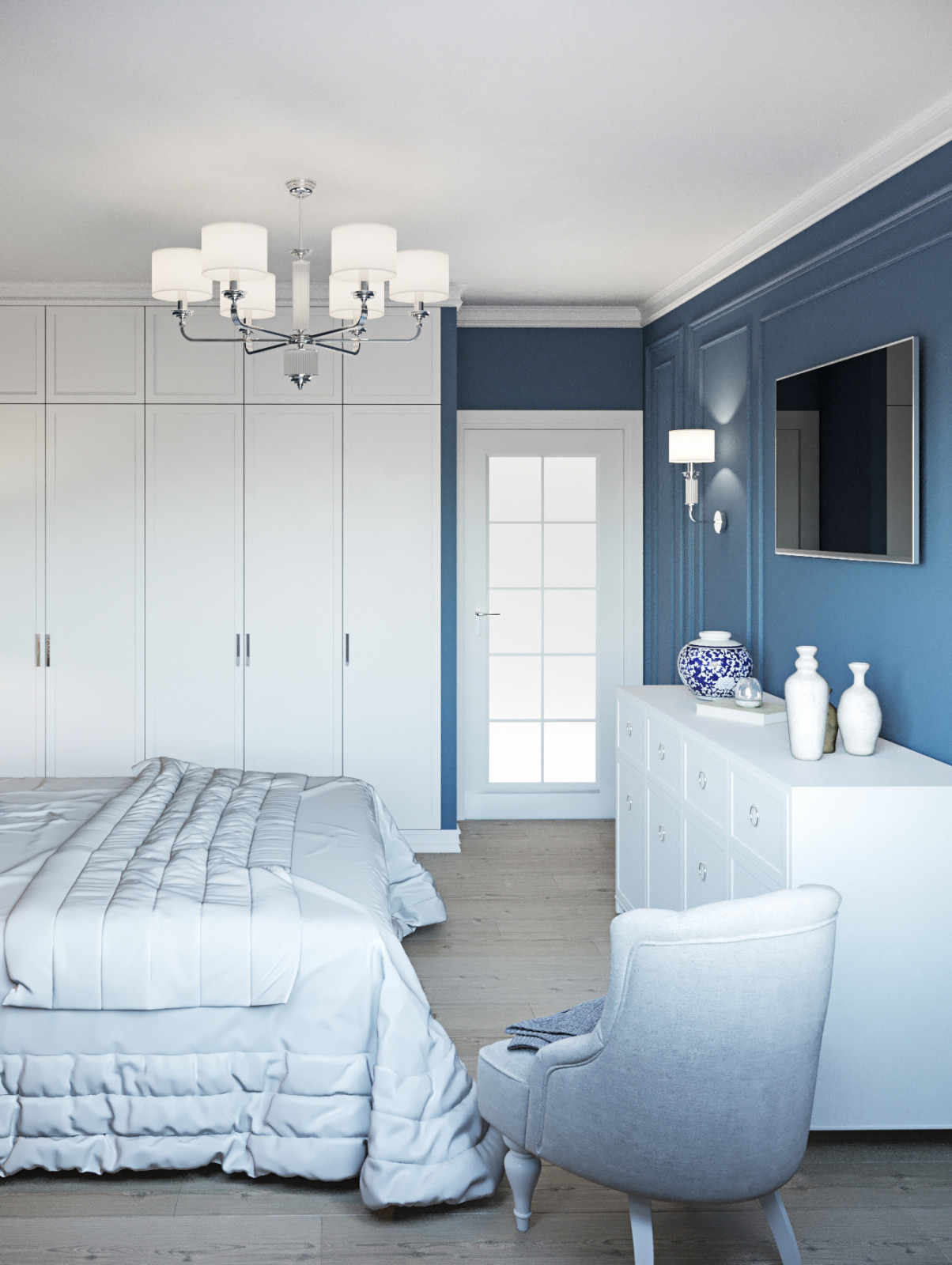 Обложка проекта: Спальня в ЖК "БРИЗ"