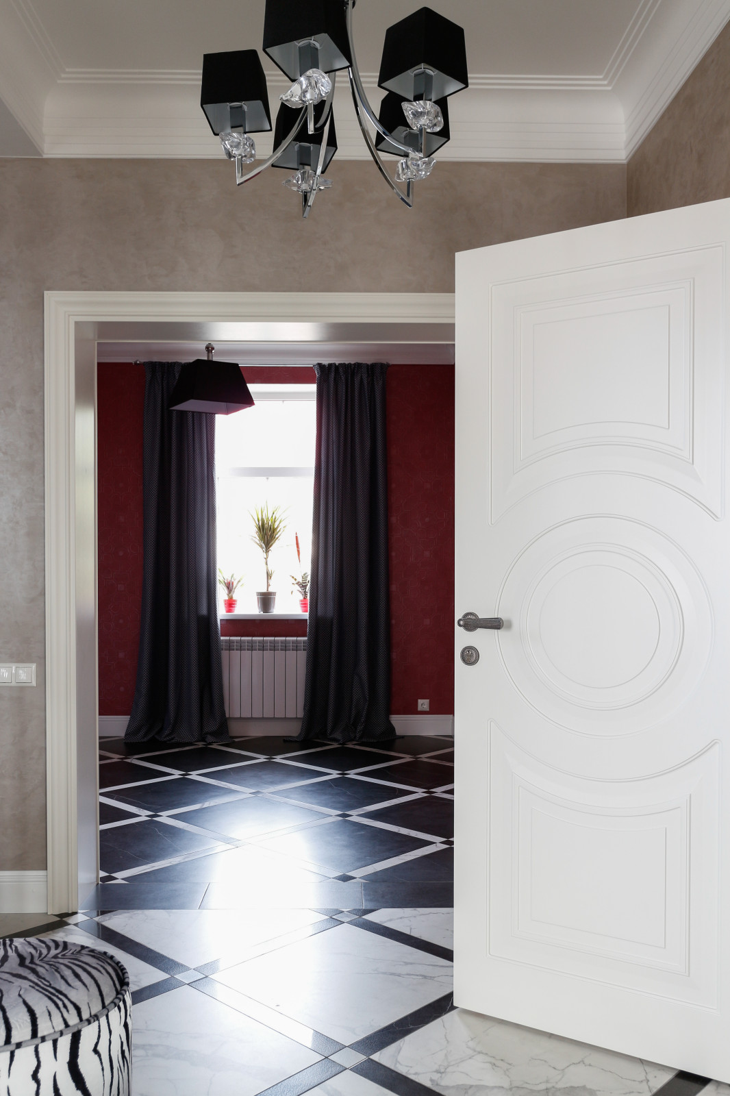 Интерьер двухэтажного дома в пригороде