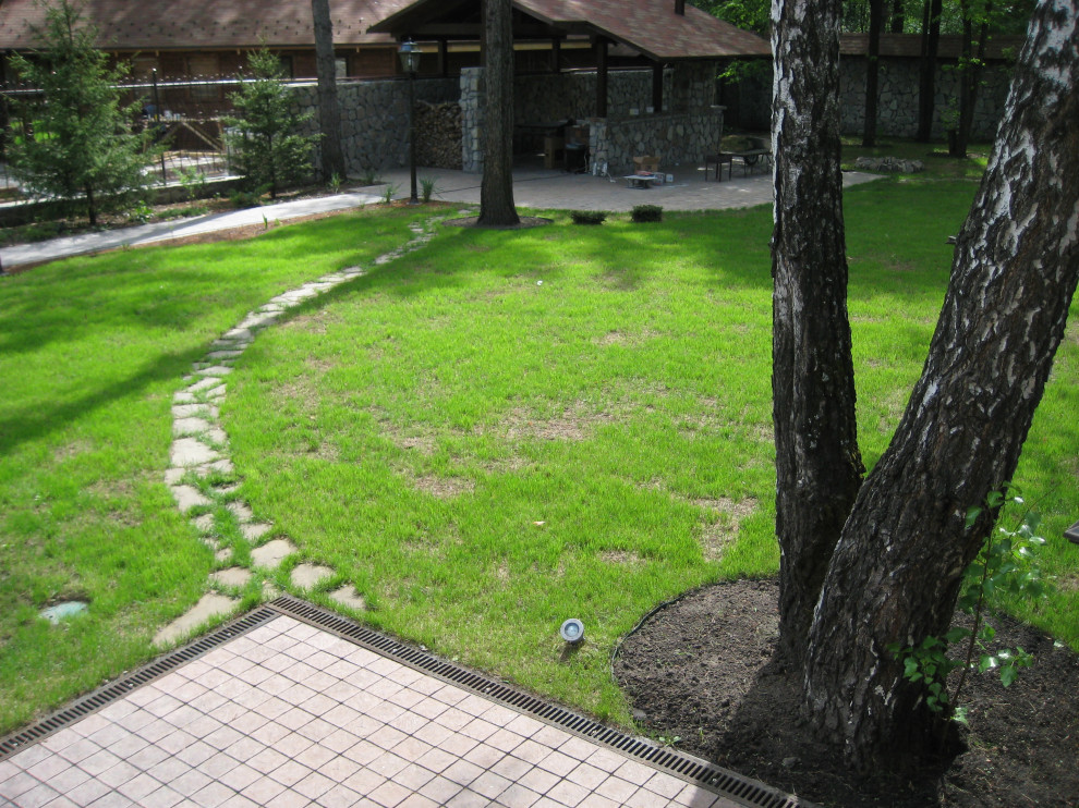 Ландшафтные работы  на частном участке "Вишневая"