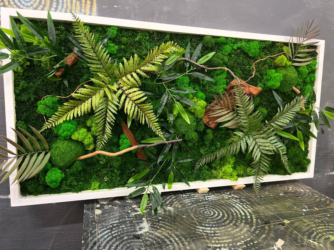 Панно из стабилизированного мха