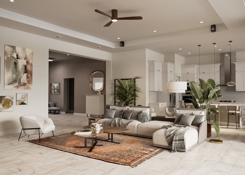 Дизайн дома во Флориде в стиле эклектика