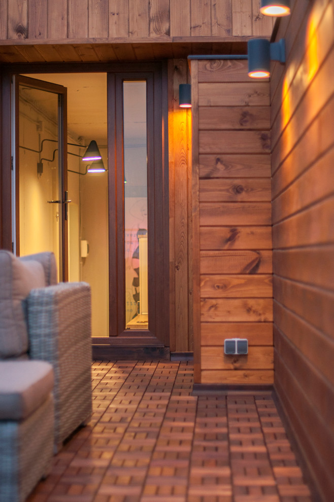 Терраса на крыше жилого дома