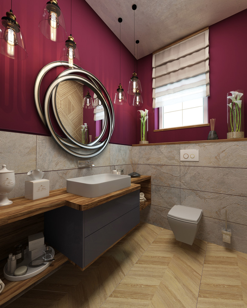 Яркий гостевой санузел