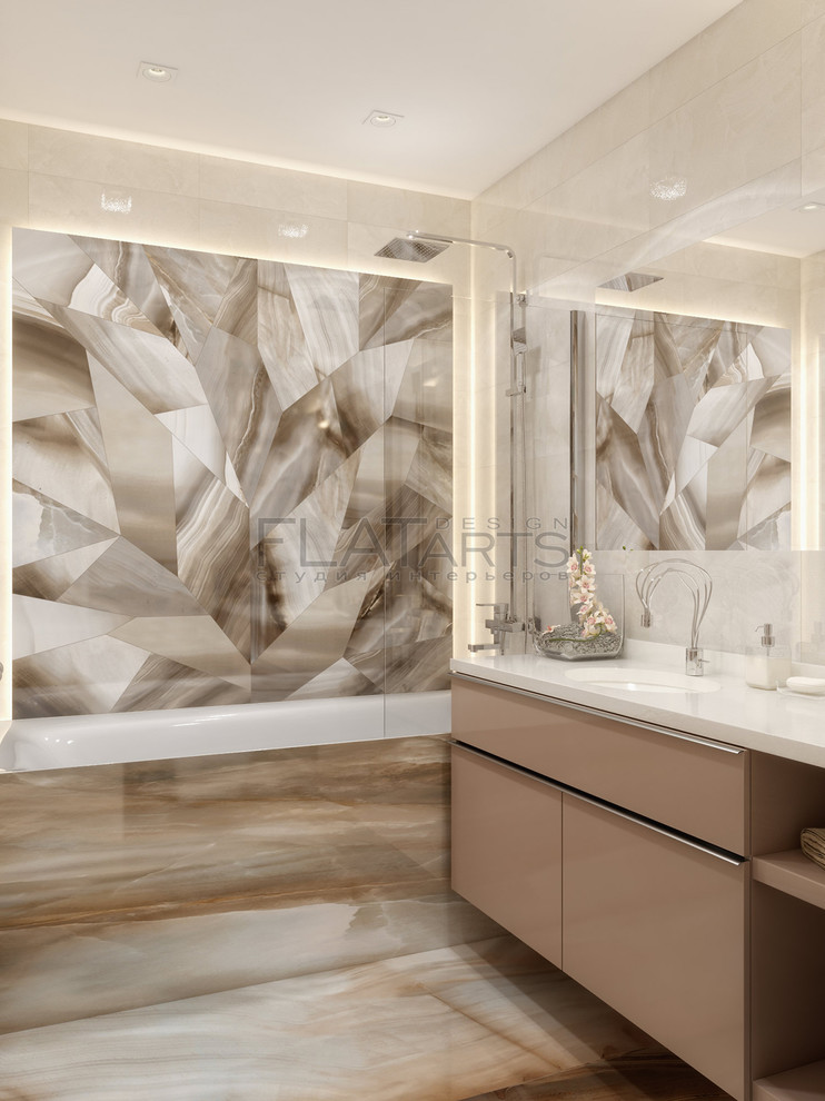 Дизайн 3-ной квартиры 90 кв.м. в стиле эклектика