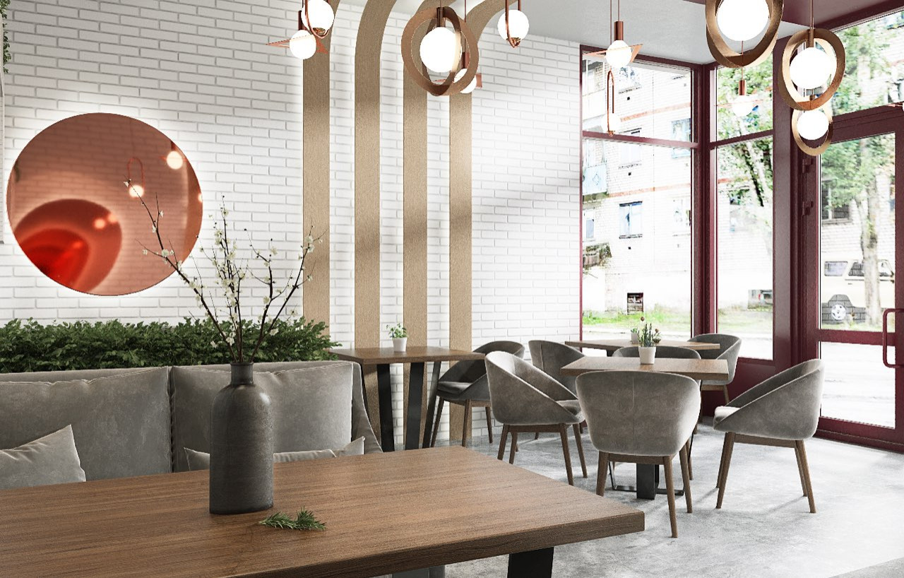 Дизайн-проект интерьера кафе-пекарни