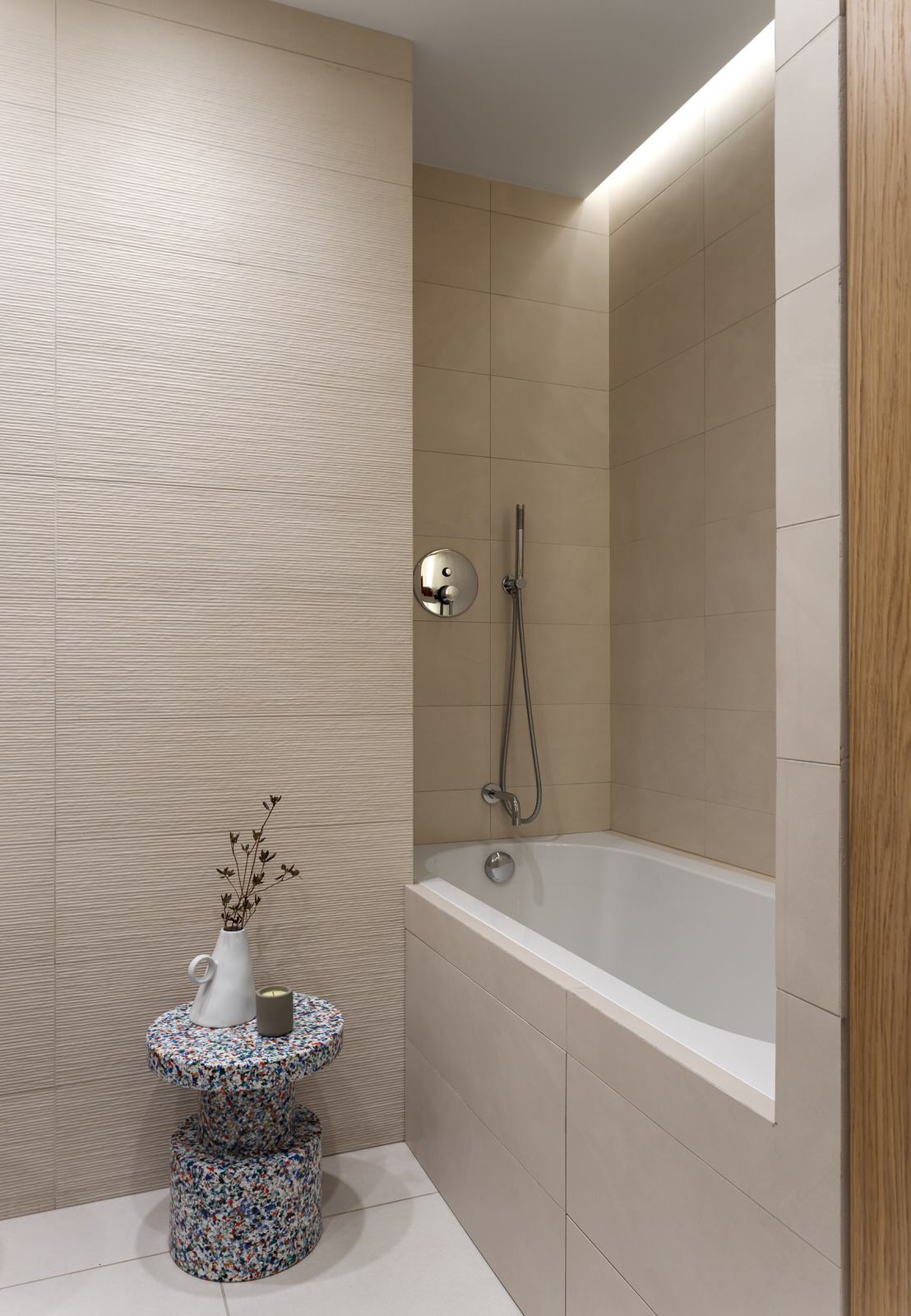 Трехкомнатная квартира в стиле джапанди