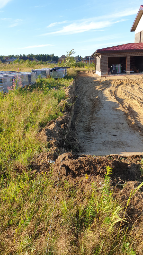 Благоустройство участка загородного дома, устройство дренажа и водоотведение
