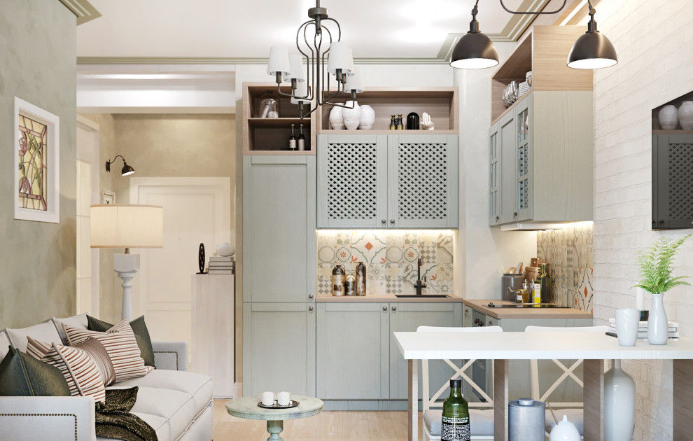 Дизайн проект квартиры общей площадью 56 кв.м в стиле "Прованс"