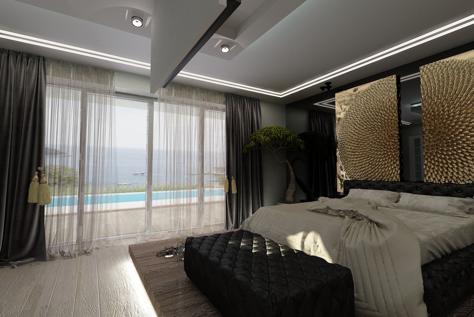 Спальня у моря