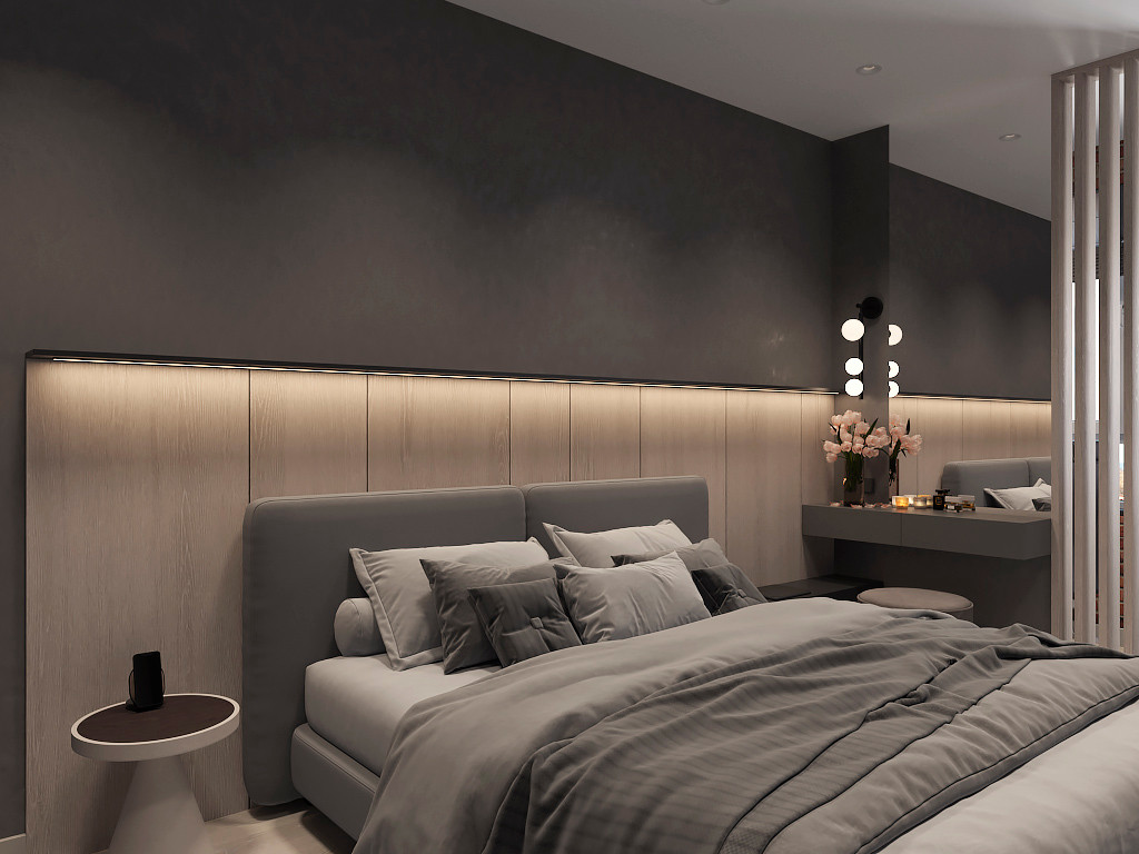 Проект спальни в стиле лофт