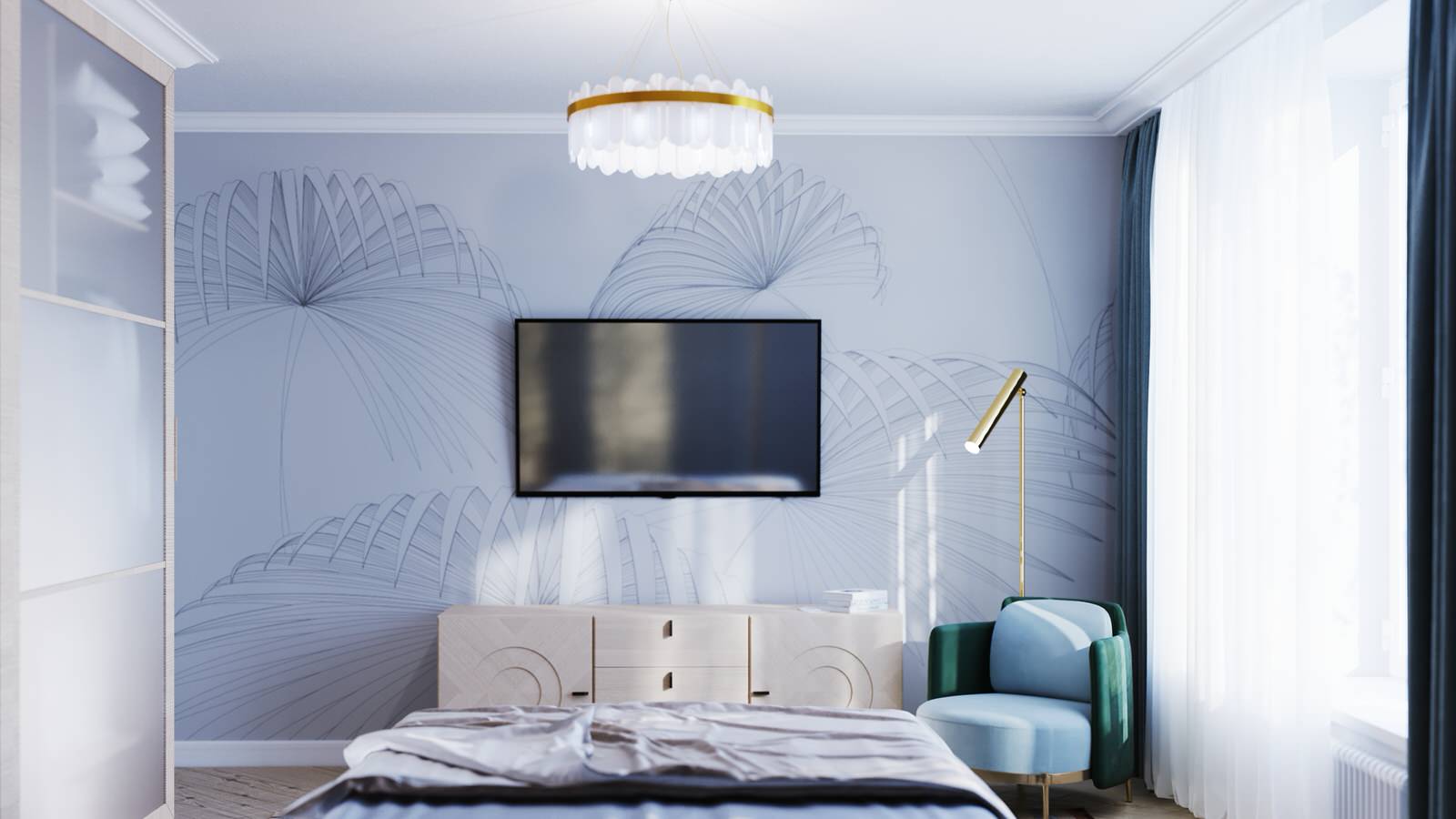 Дизайн проект интерьера коттеджа 140 кв.м.