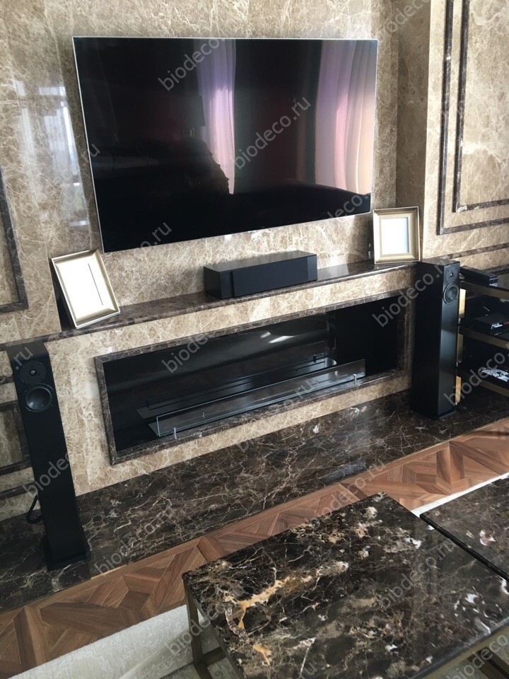 Обложка проекта: Встраиваемый биокамин с задней стенкой из стемалита