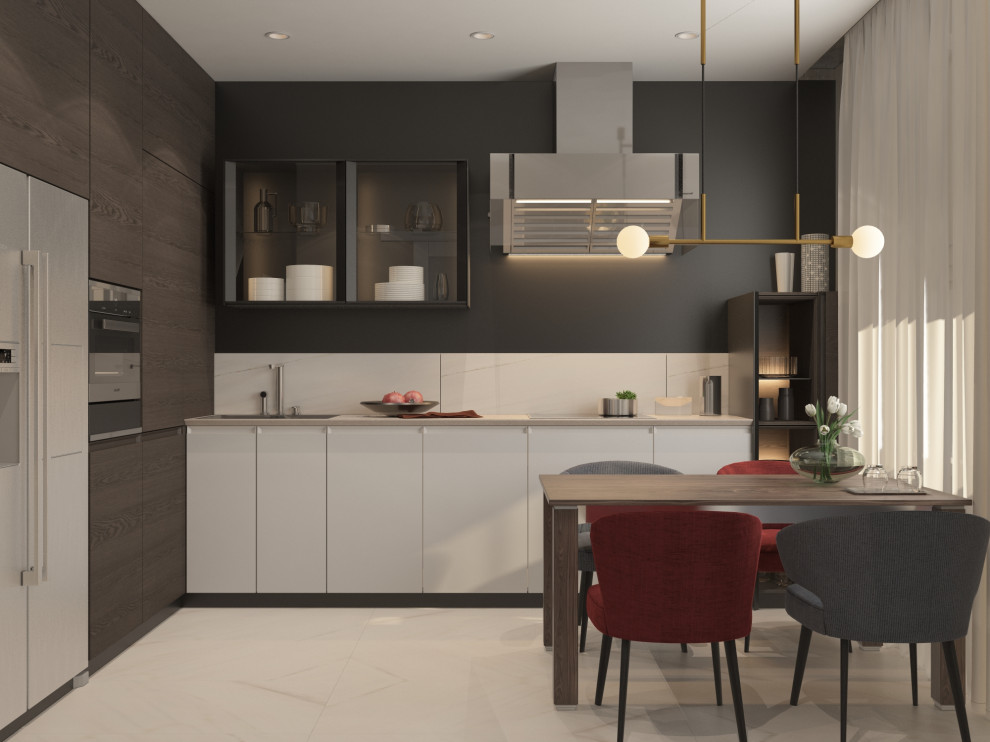 Кухня - гостиная в ЖК Венский Лес