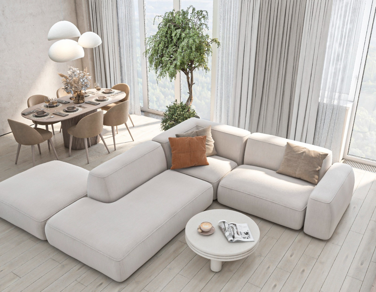 Обложка проекта: Трёхкомнатная квартира в ЖК Urban