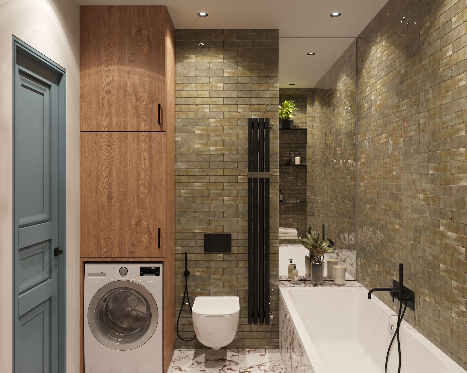 Атмосферная квартира с панорамными окнами