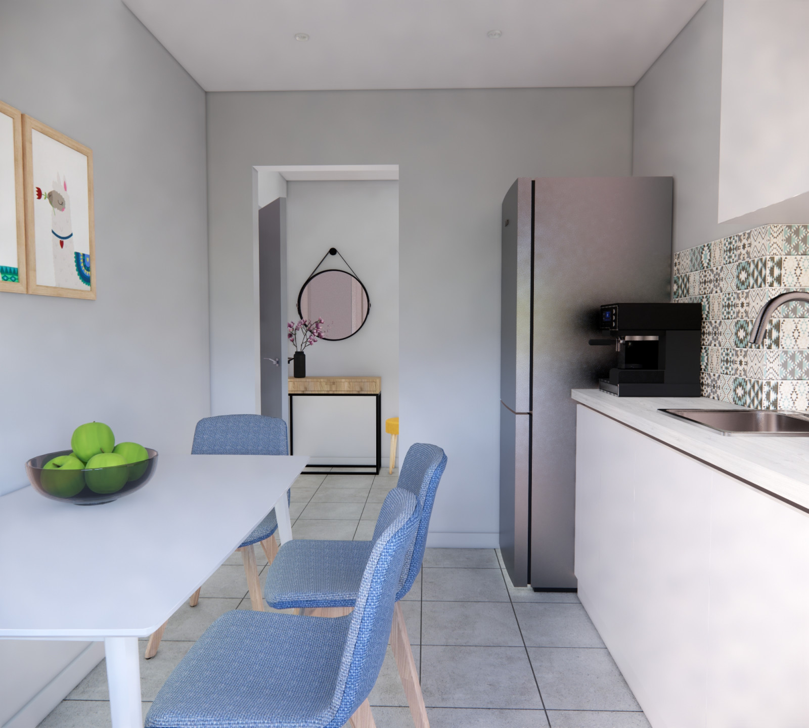 Скандинавская однушка с яркими акцентами