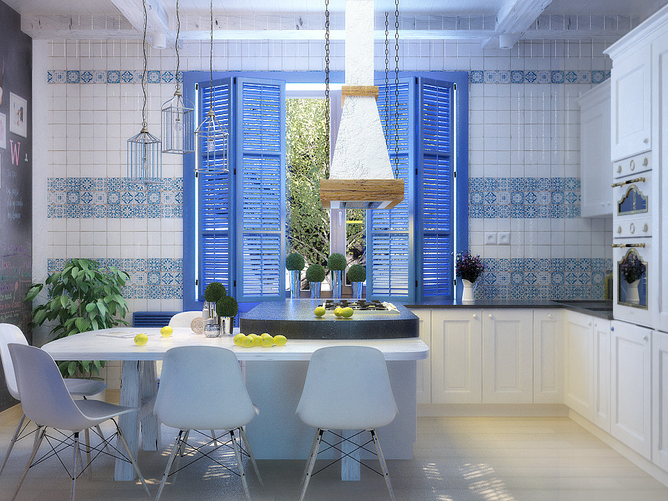 Mediterranean style house in Simferopol