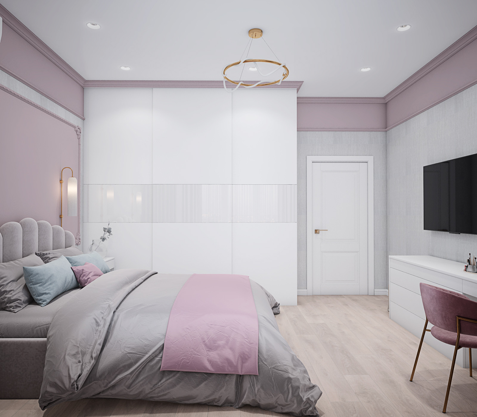 Лавандовая спальня