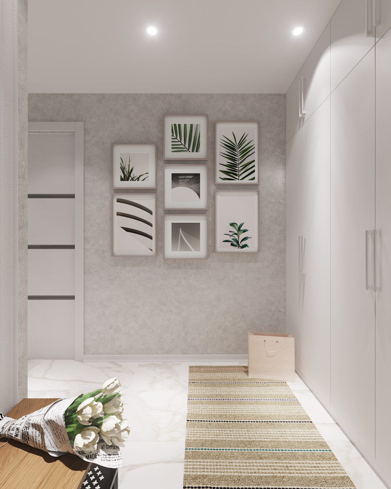 Квартира в оттенках синего для семейной пары