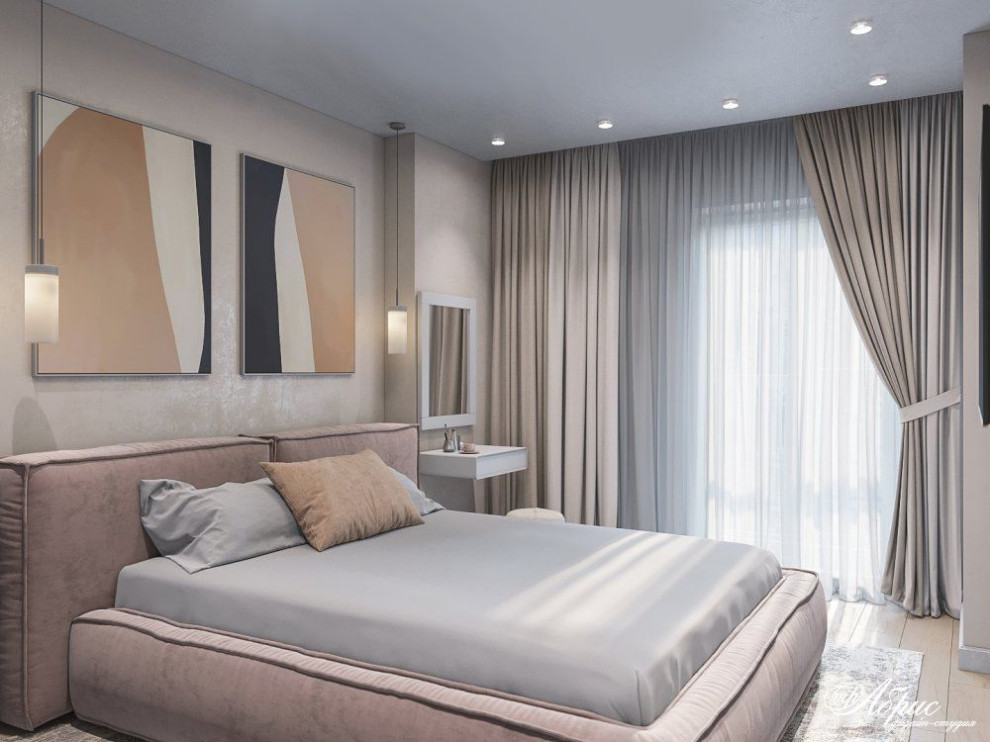 Обложка проекта: Дизайн интерьера двухкомнатной квартиры (ЖК Южный)