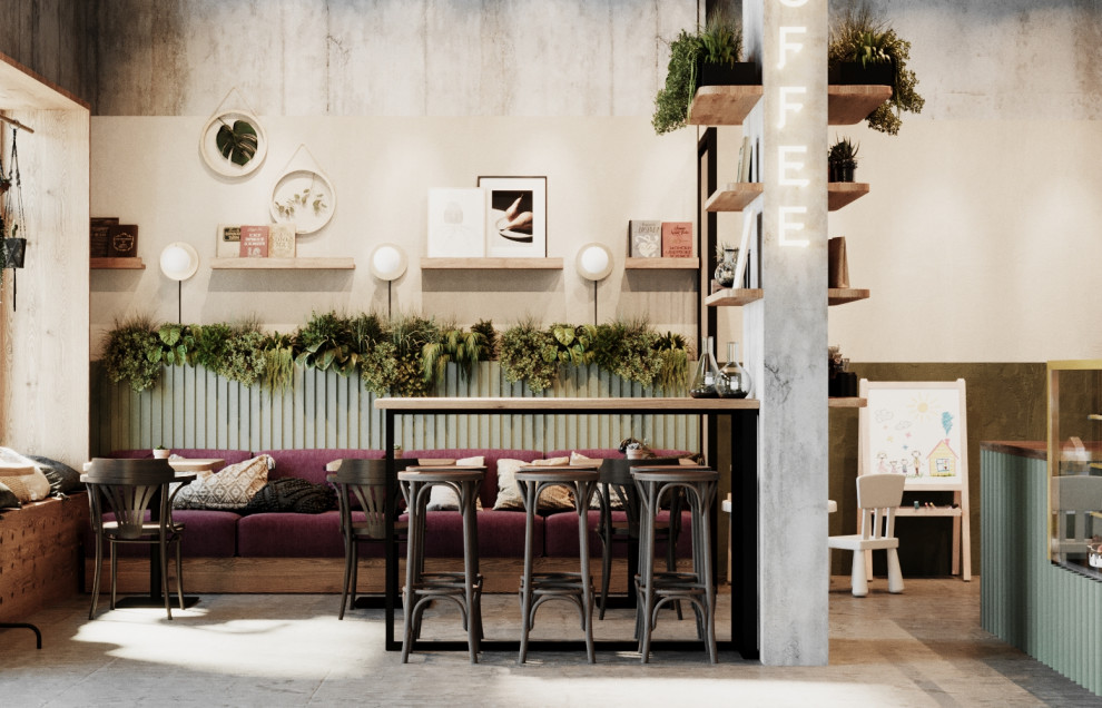 Проект кофейни-кондитерской, совмещённой с цветочным магазином