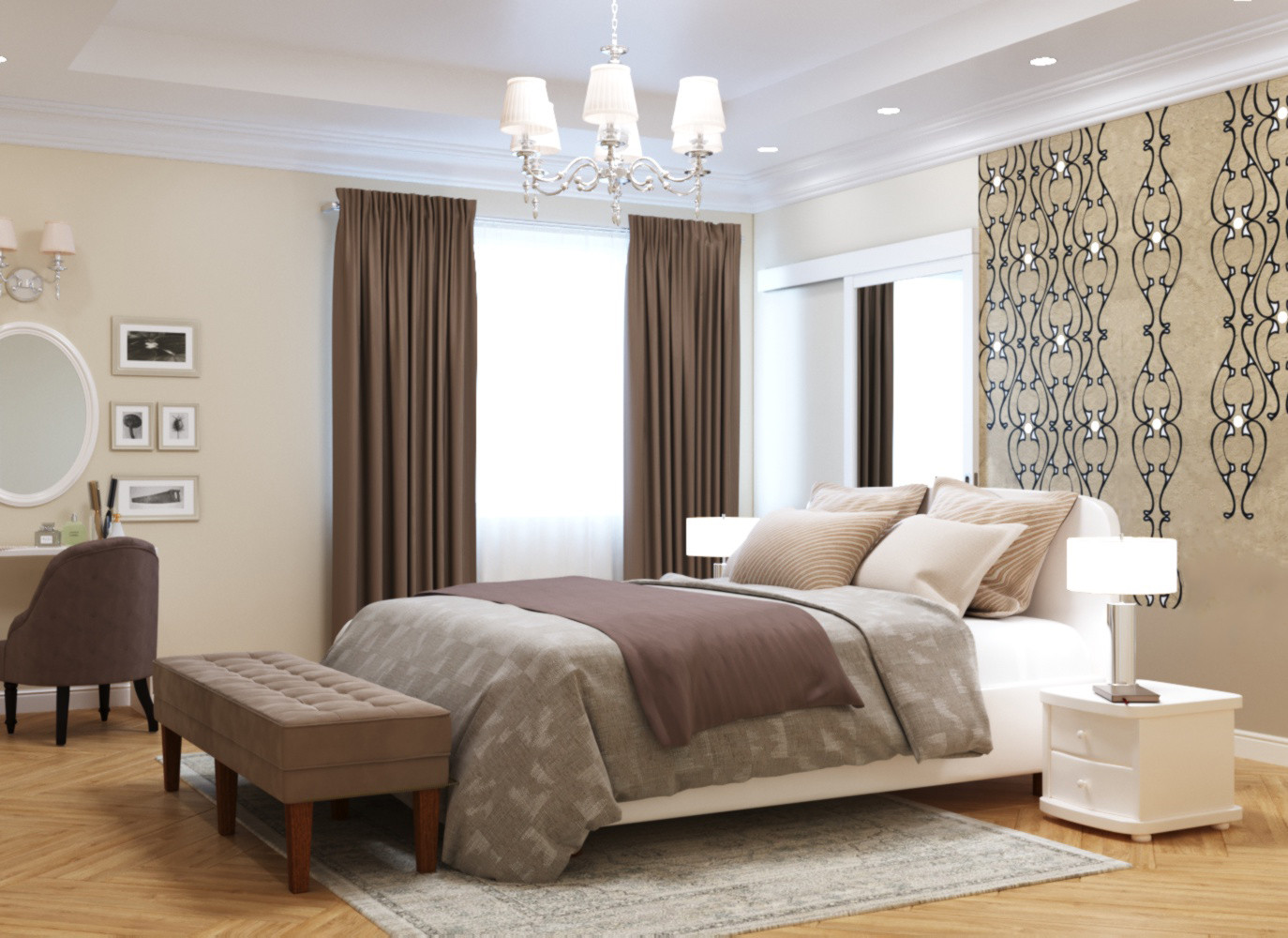 Загородный дом. Спальня1