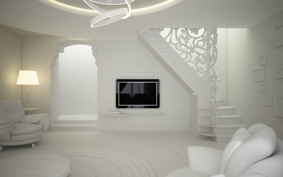 Обложка проекта: г.Уфа частный дом в Деме(гостиная)