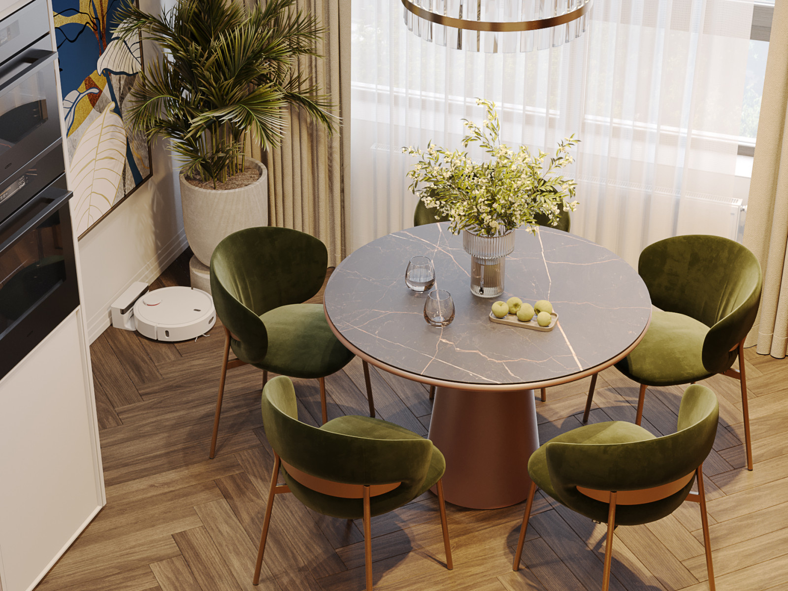 Интерьер трехкомнатной квартиры