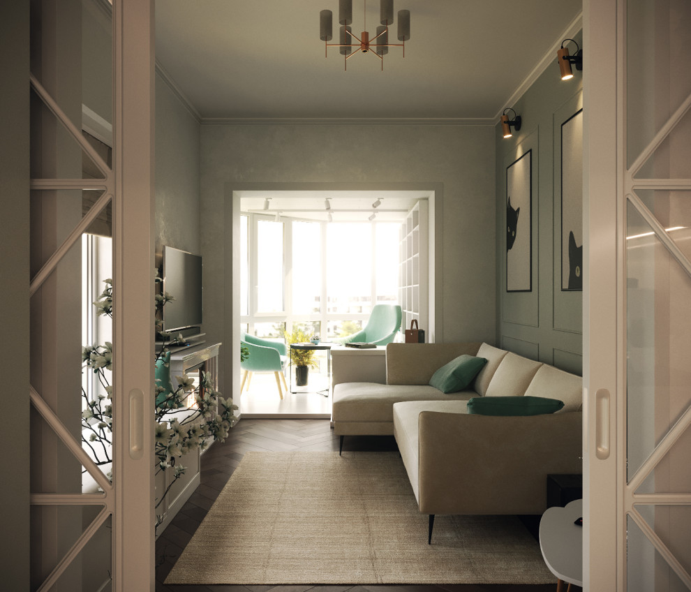 Дизайн интерьера двухкомнатной квартиры 73 м2